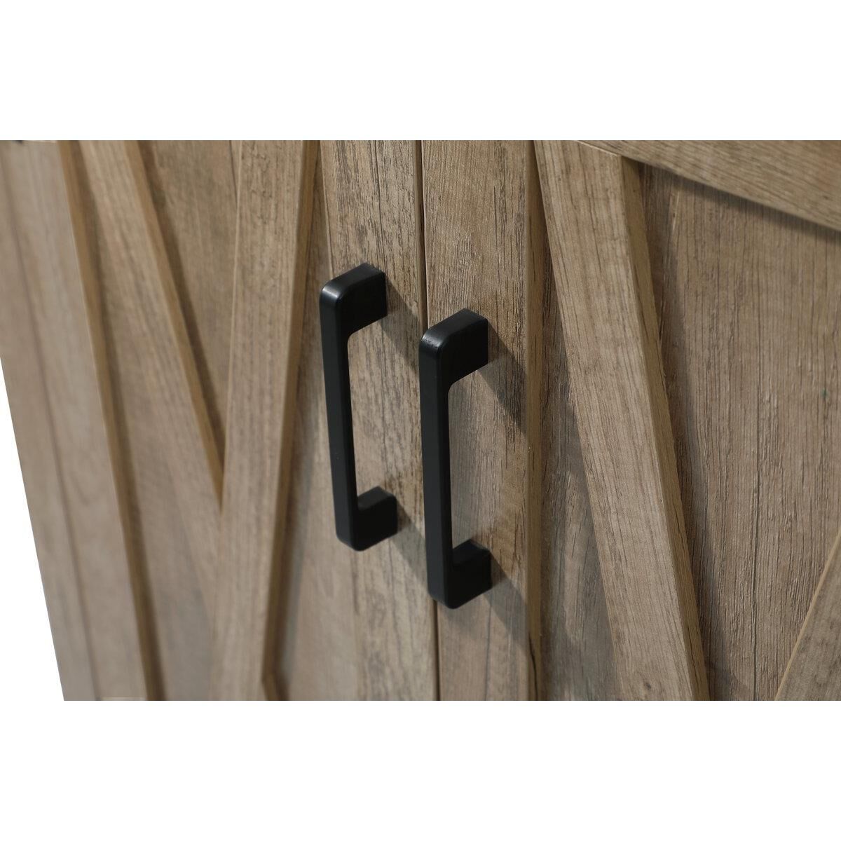 Shown in Natural Oak finish and Without Backsplash accent