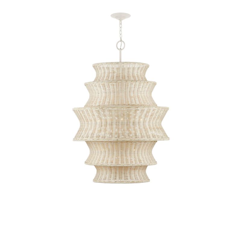 Phebe 32 Inch 9 Light Chandelier by Currey and Company