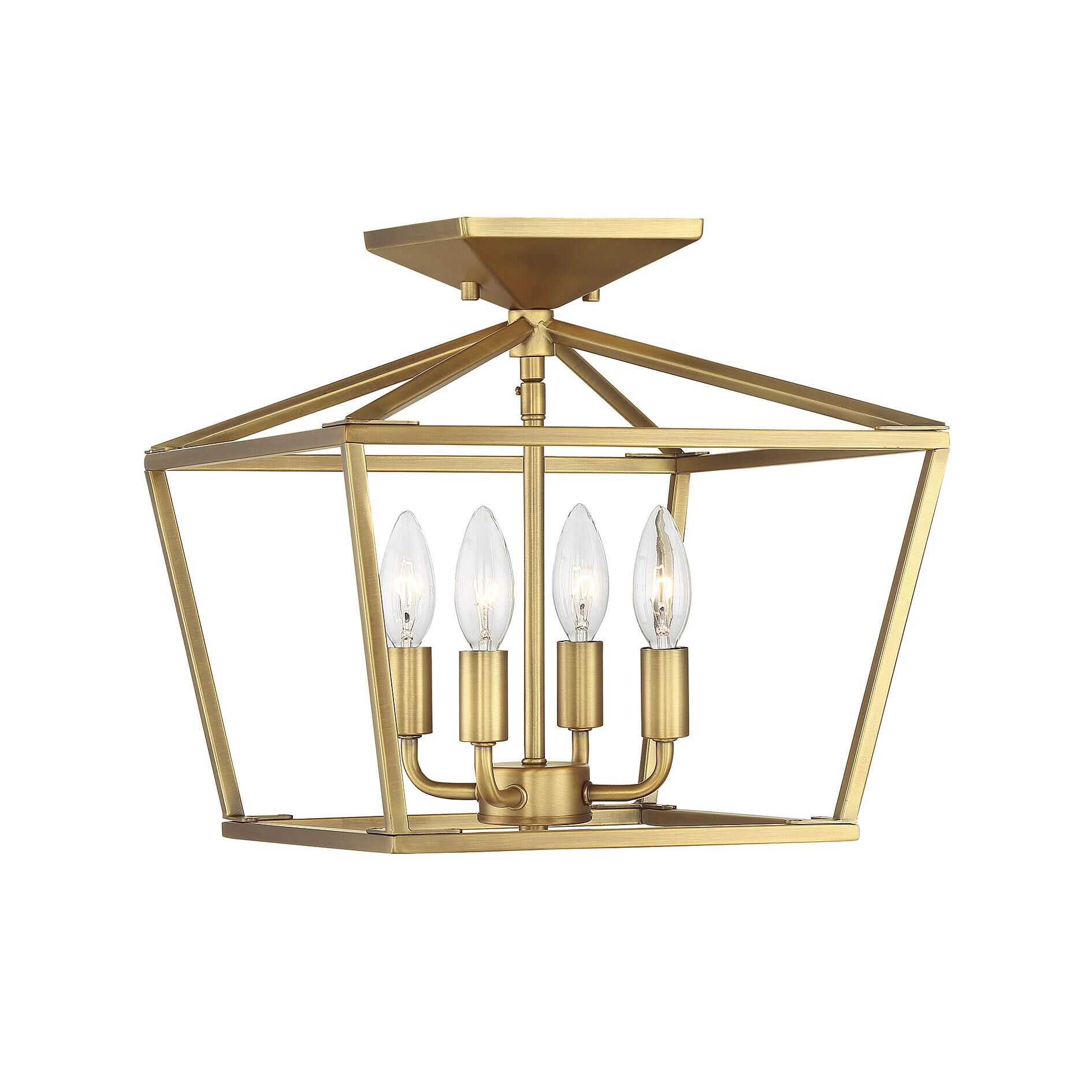 Townsend 13 Inch 4 Light Semi Flush Mount by Savoy House