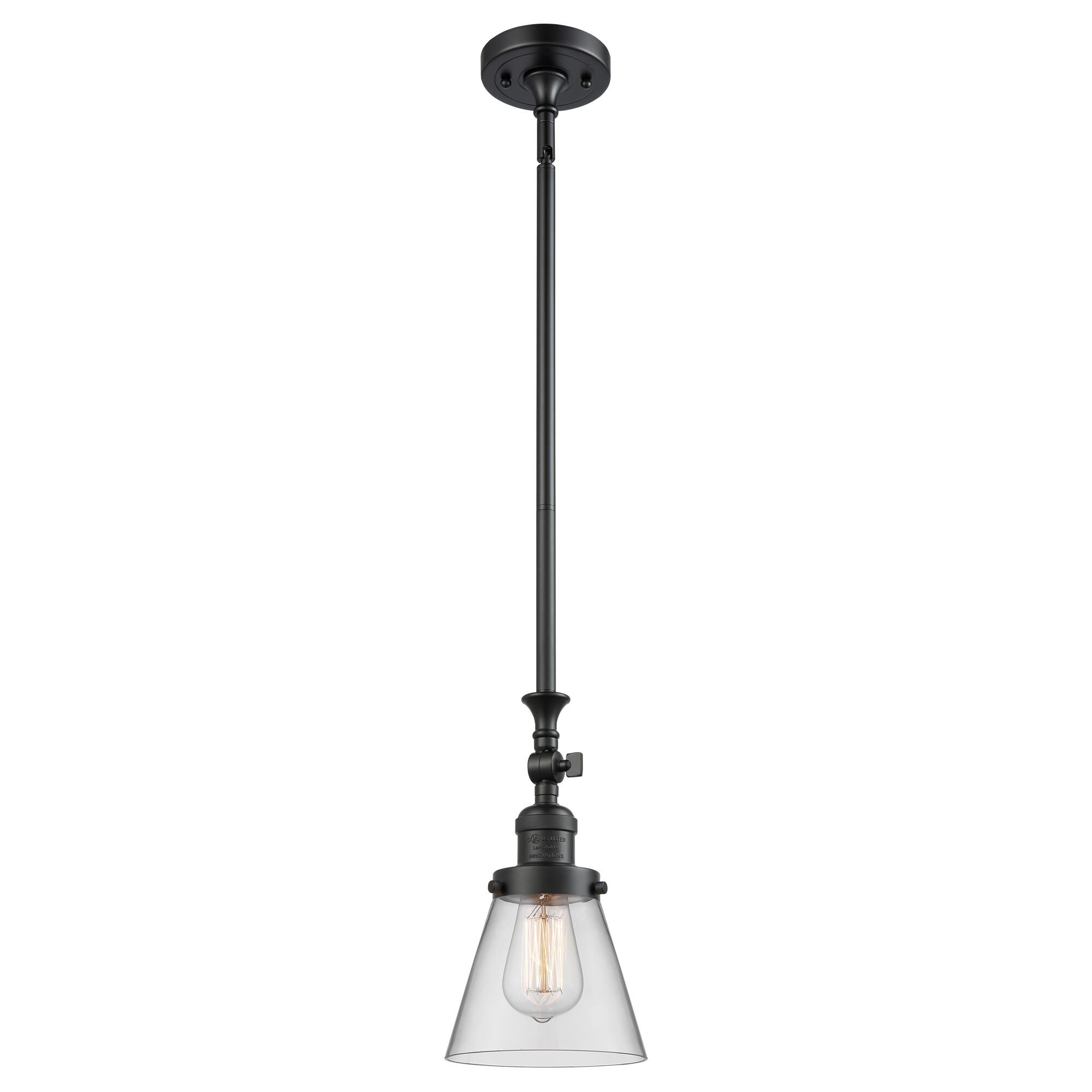 Shown in Matte Black finish and Clear glass