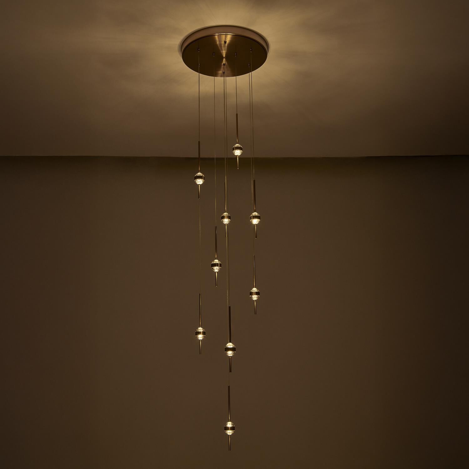 Goccia 22 Inch Multi Light Pendant by Allegri