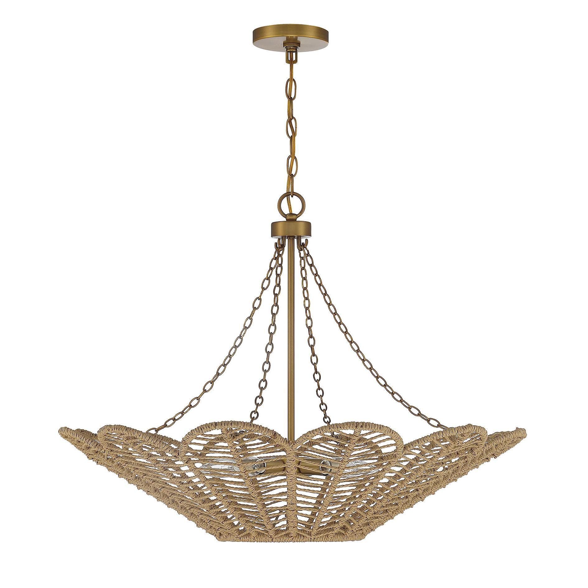 Shown in Warm Brass And Rope finish
