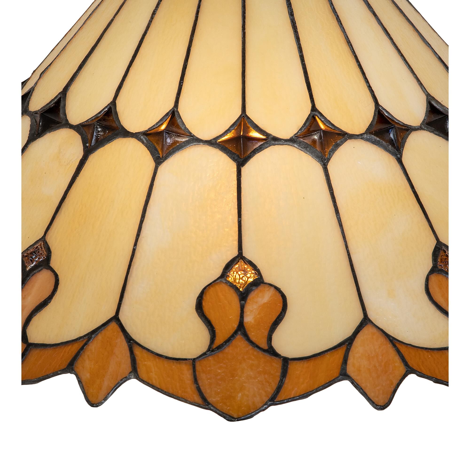 Shown with Amber /Acrylic;Beige glass