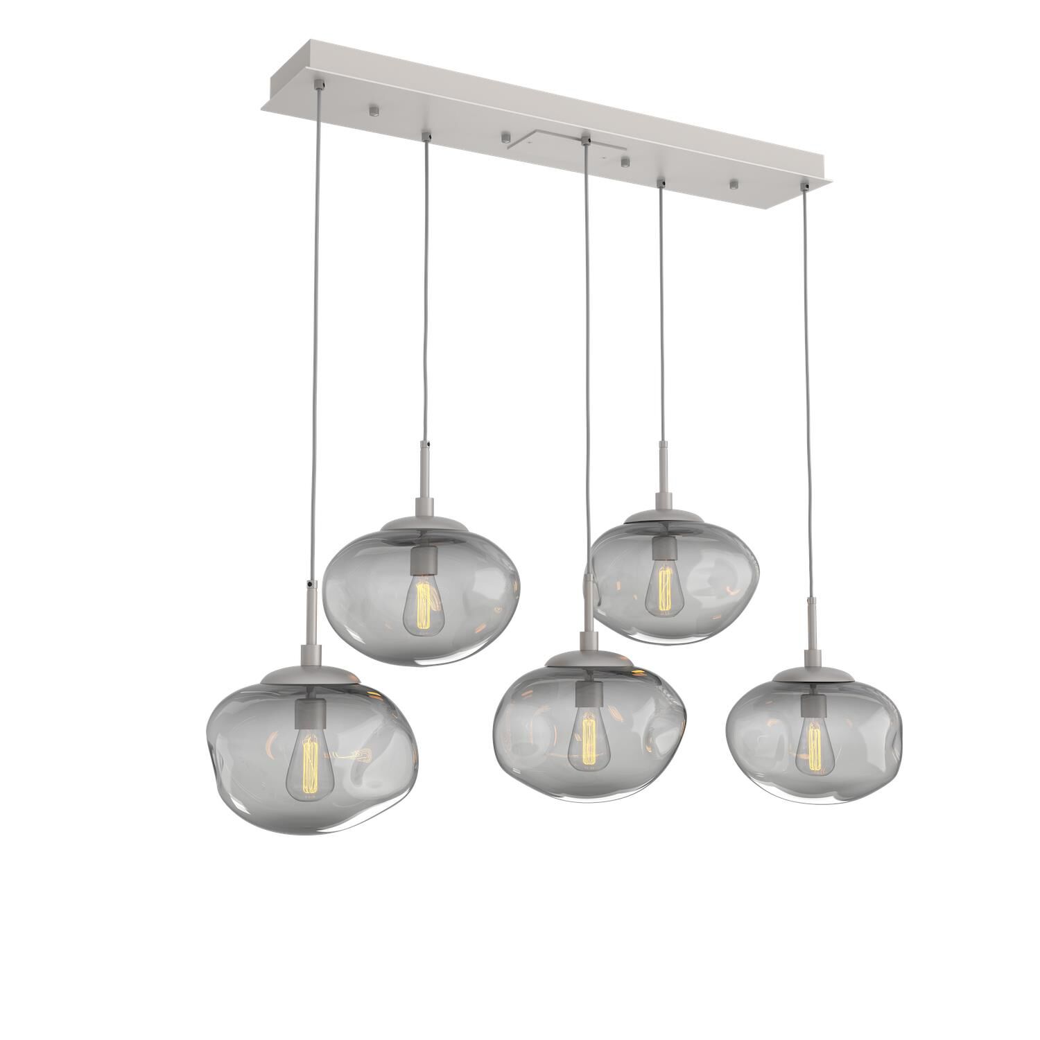 Shown in Metallic Beige Silver finish and Blown Smoke glass