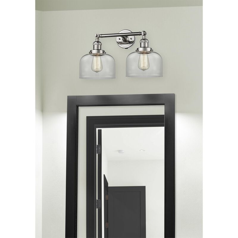 Bruno Marashlian Large Bell 19 Inch 2 Light Bath Vanity Light by Innovations Lighting