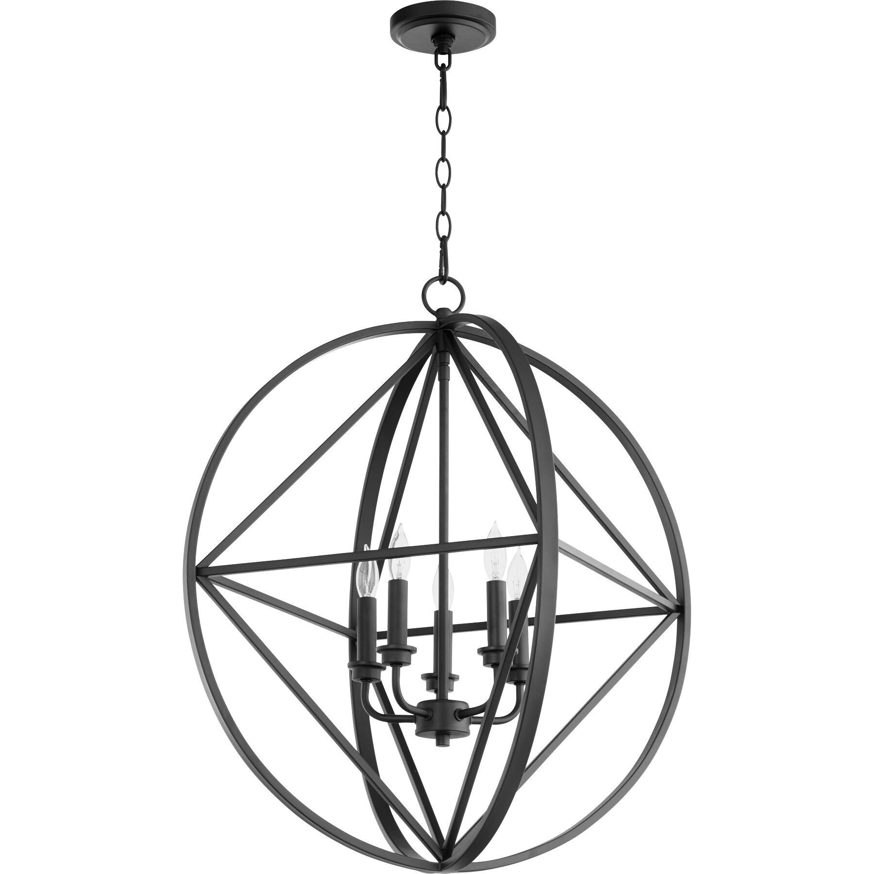 23 Inch 5 Light Chandelier by Quorum International