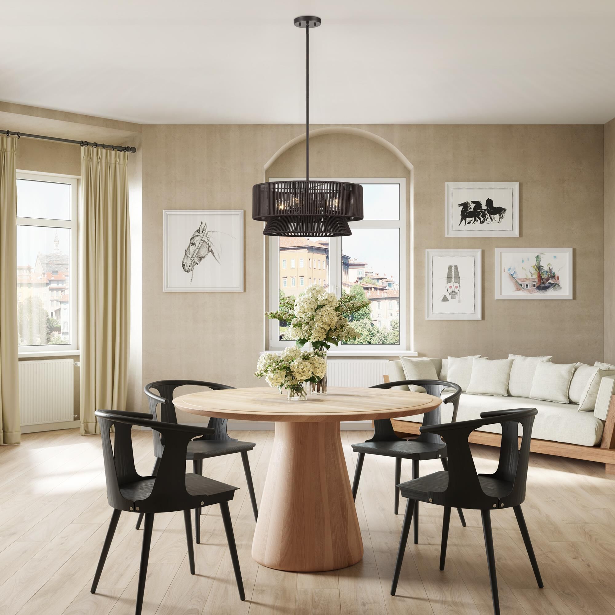 Florell 20 Inch Large Pendant by Livex Lighting