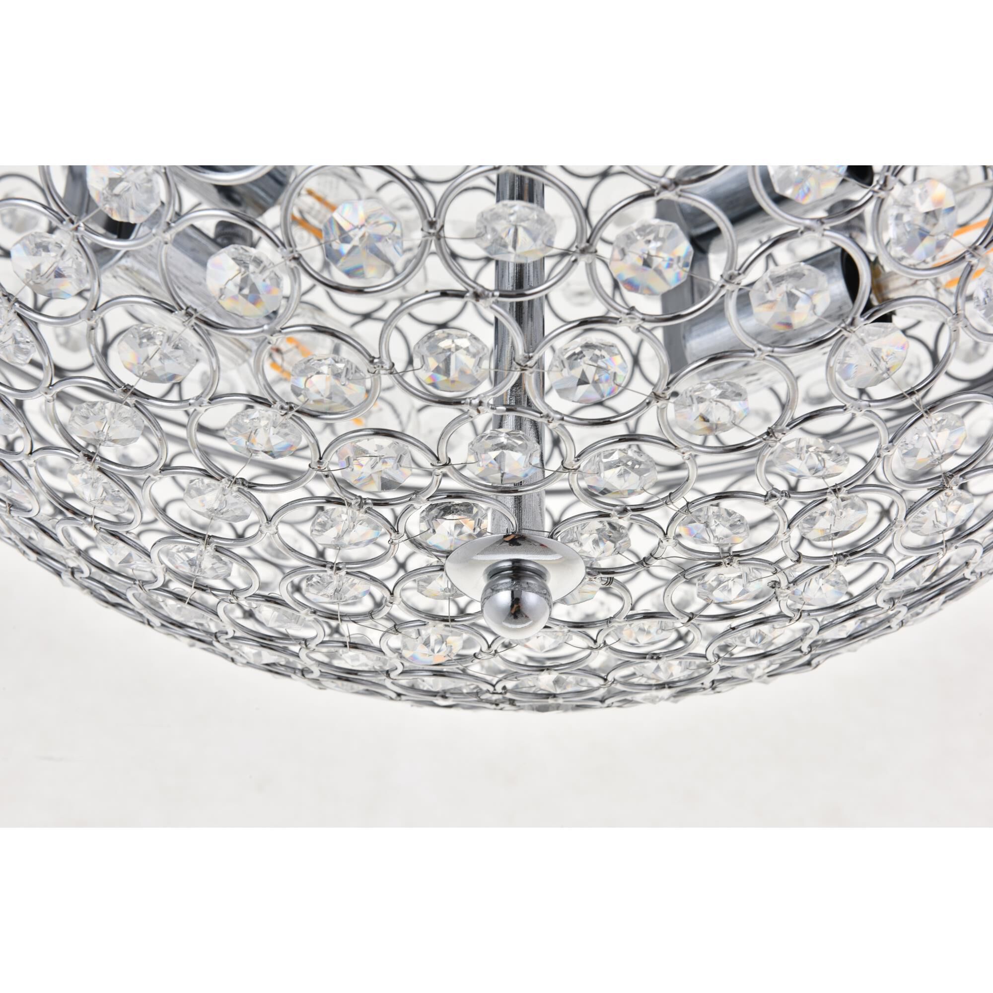 Shown in Chrome finish and Clear Royal Cut crystal