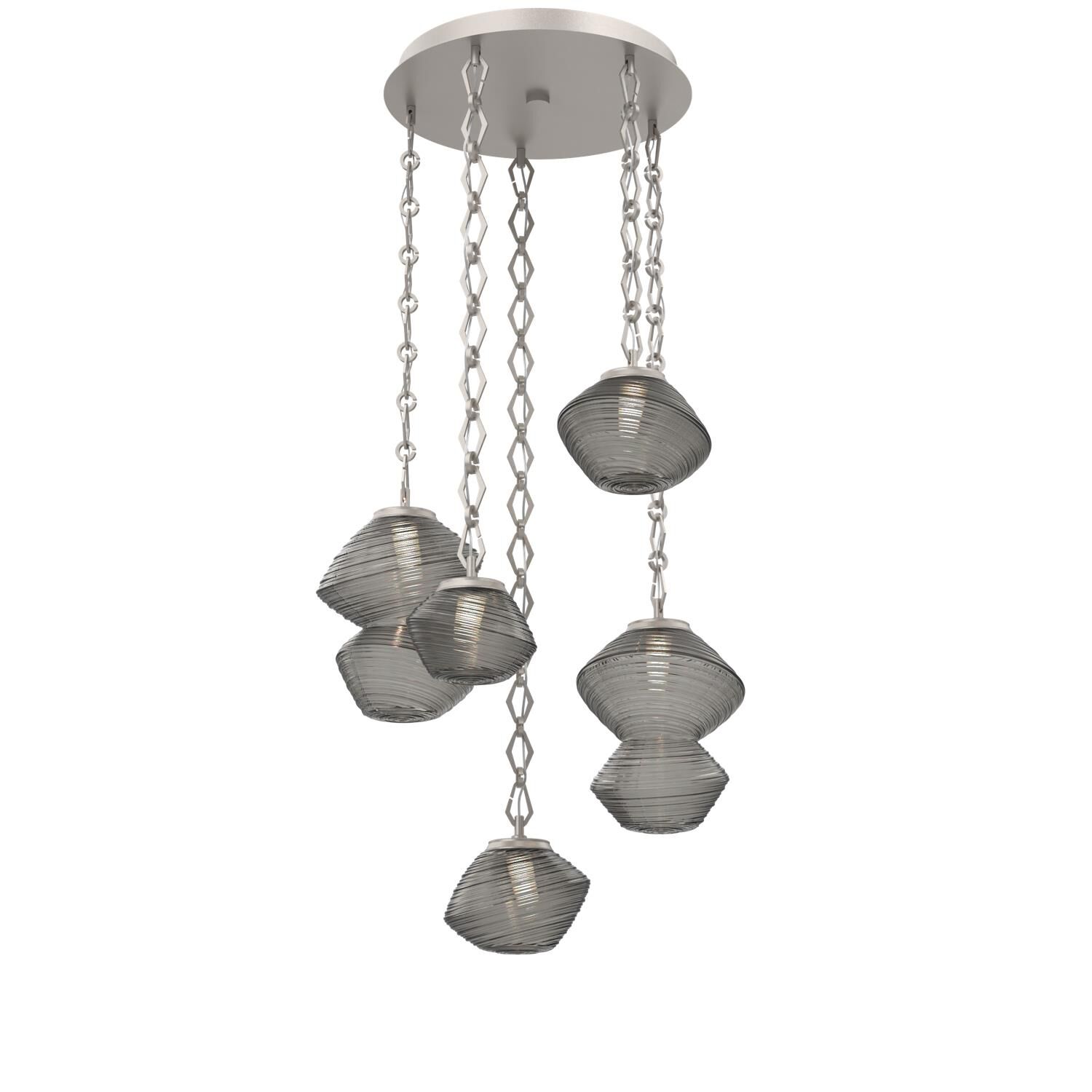 Shown in Beige Silver finish and Smoke glass
