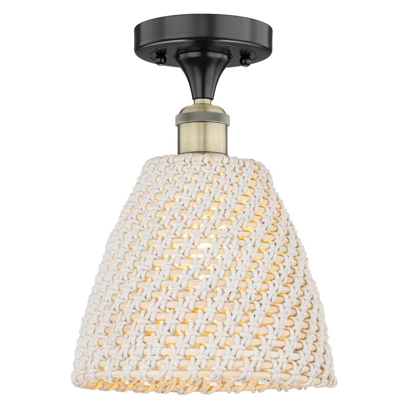 Bruno Marashlian Bristol Natural 9 Inch Semi Flush Mount by Innovations Lighting
