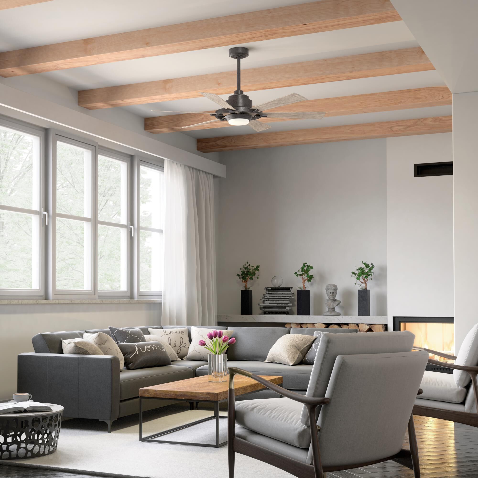 Gentry 52 Inch Ceiling Fan with Light Kit by Kichler Lighting