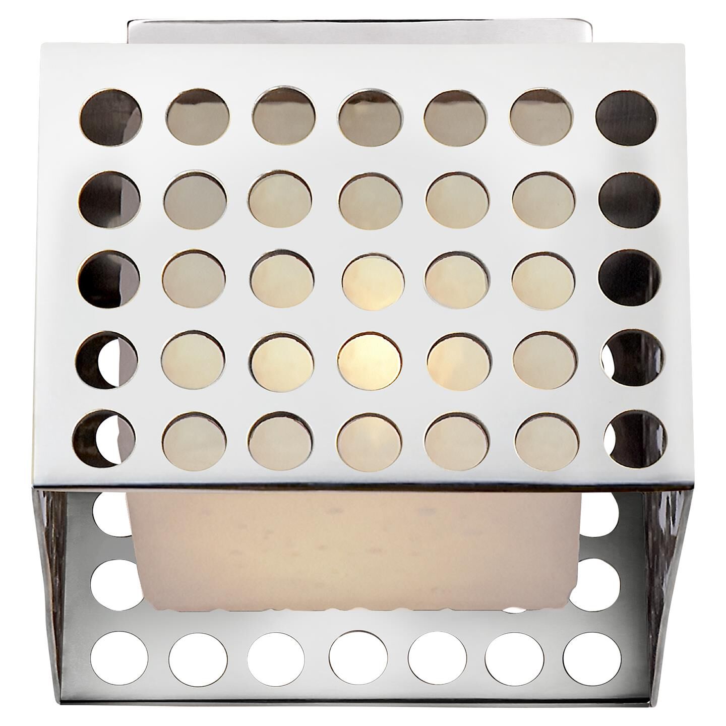 Shown in Polished Nickel finish and Clouded glass