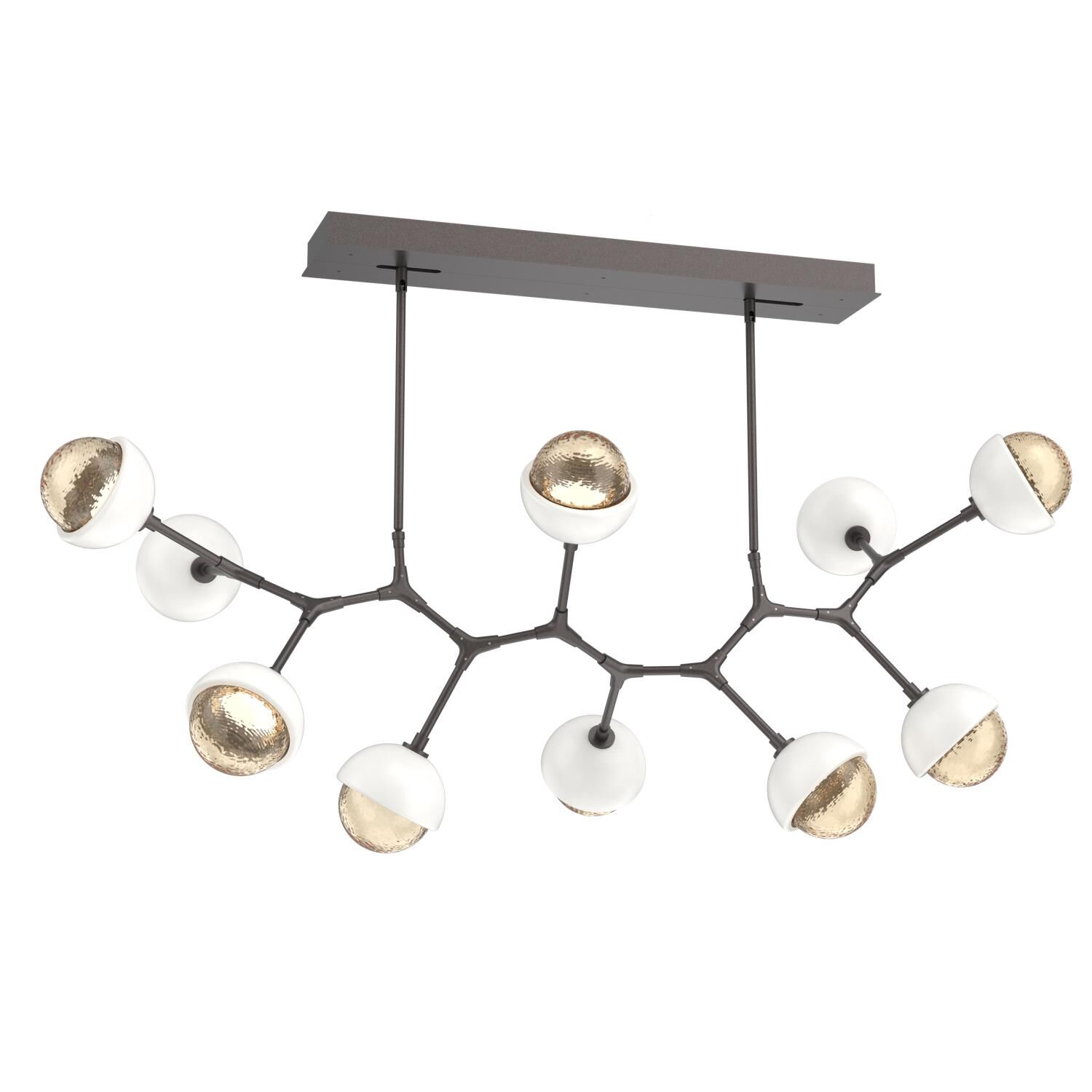 Levi Wilson Cabochon 56 Inch Linear Suspension Light by Hammerton Studio