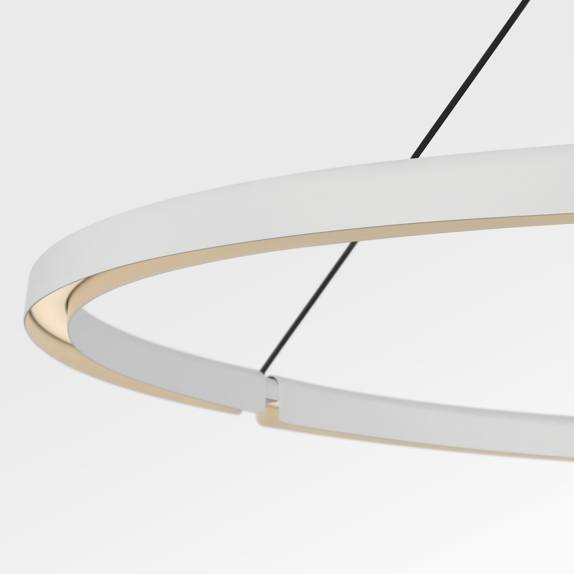 Shown in Matte White finish and Aluminum shade