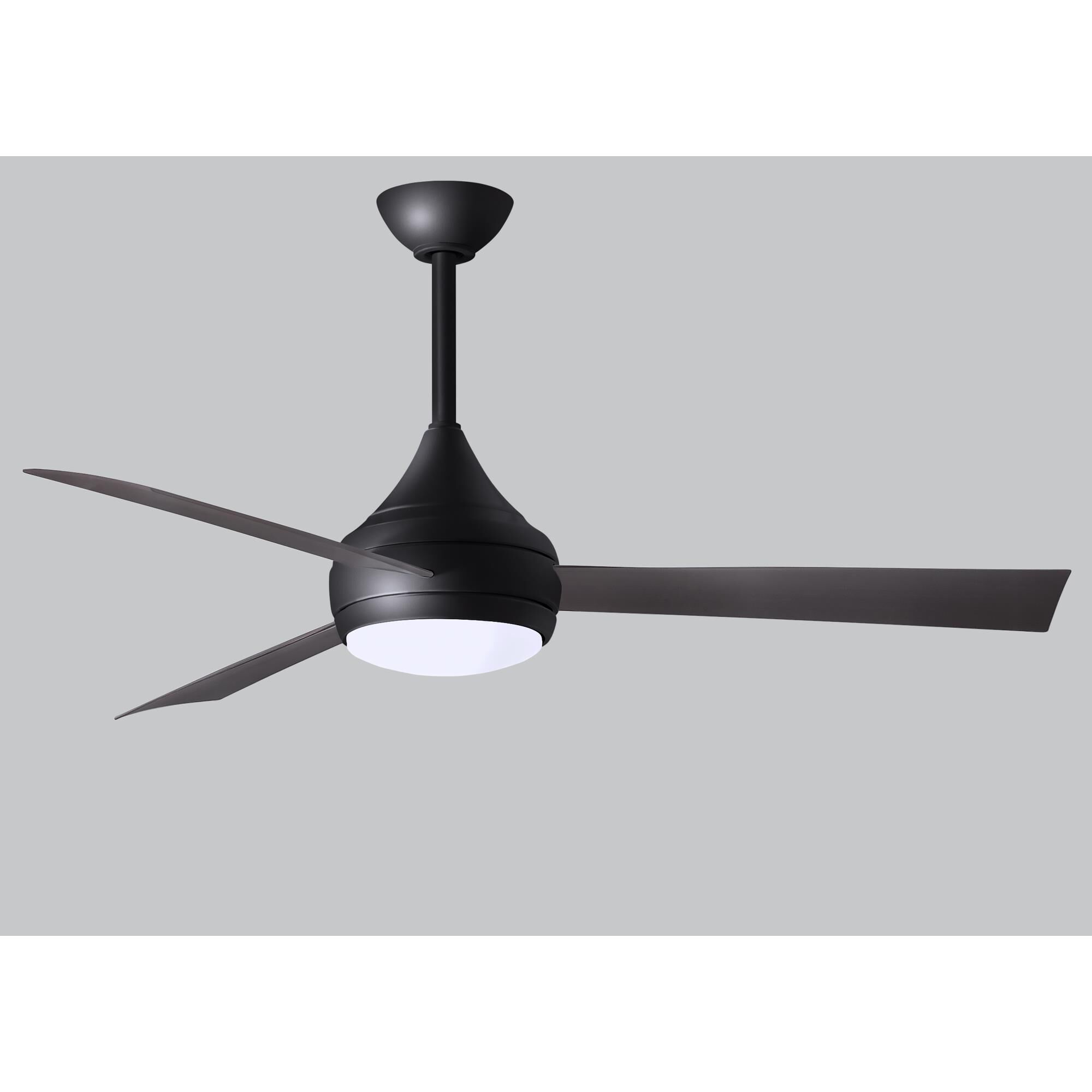Donaire Outdoor Coastal Wet Rated 52 Inch Ceiling Fan with Light Kit by Matthews Fan Company