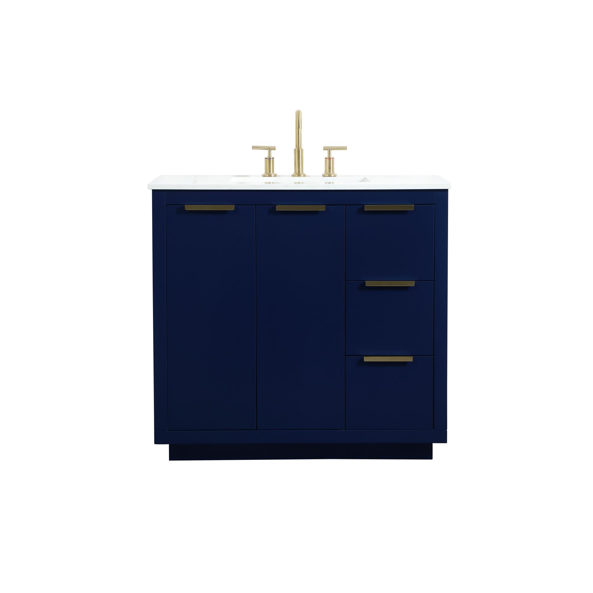 Shown in Blue finish