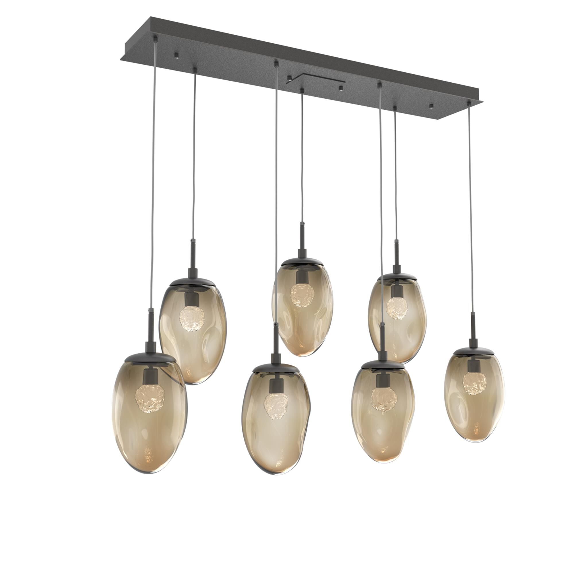 Levi Wilson Nebula 50 Inch 7 Light LED Linear Suspension Light by Hammerton Studio