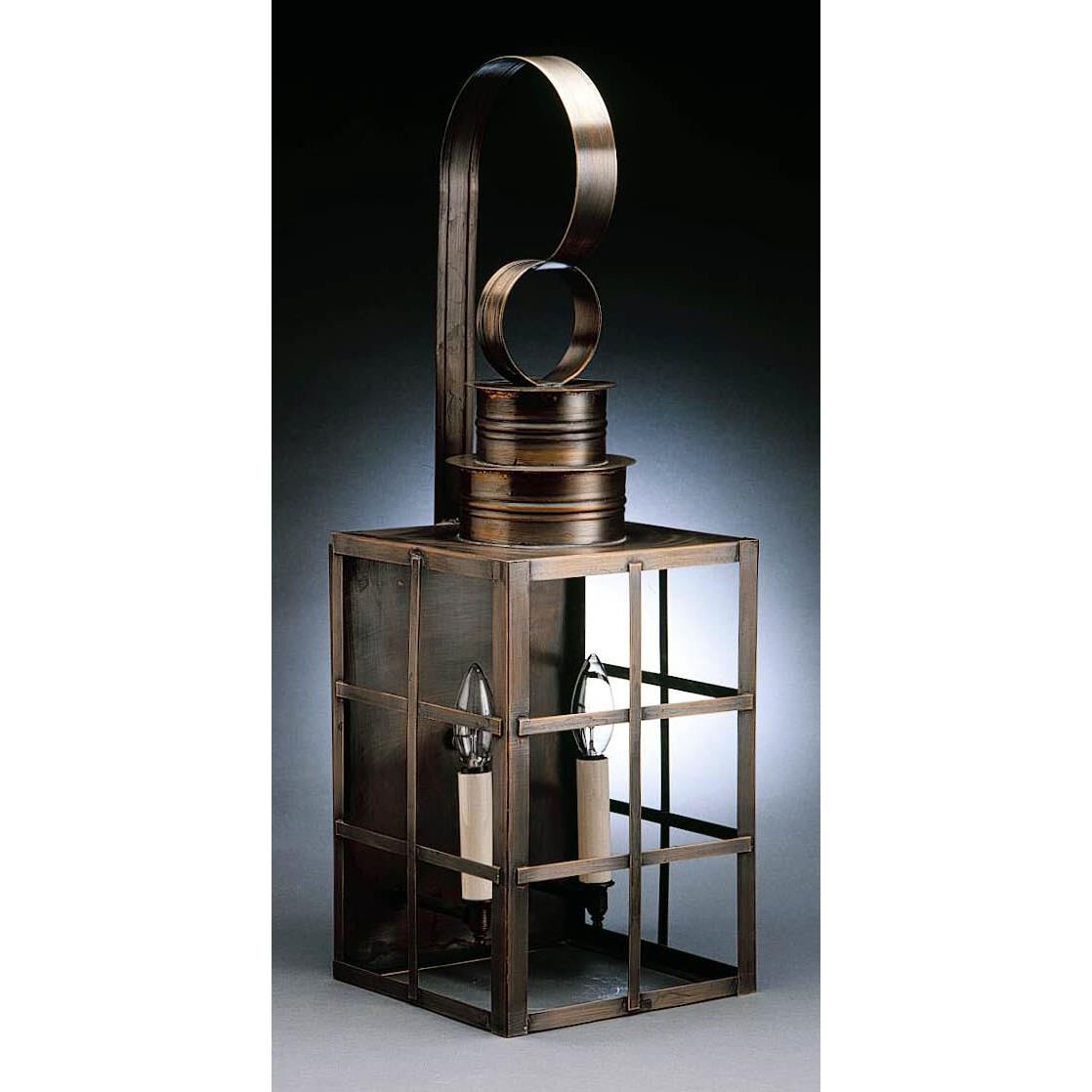 Suffolk 24 Inch Tall 2 Light Outdoor Wall Light by Northeast Lantern