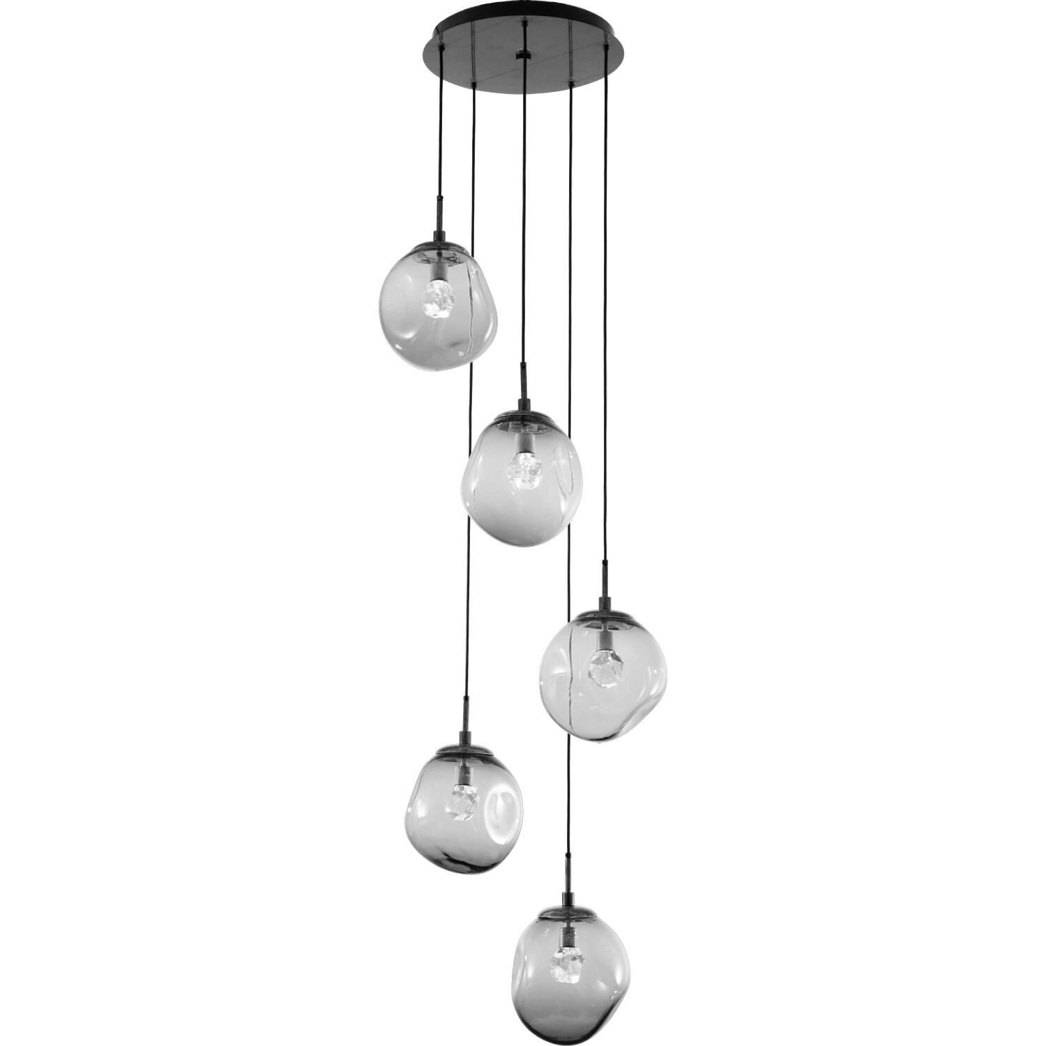 Levi Wilson Nebula 24 Inch 5 Light Multi Light Pendant by Hammerton Studio