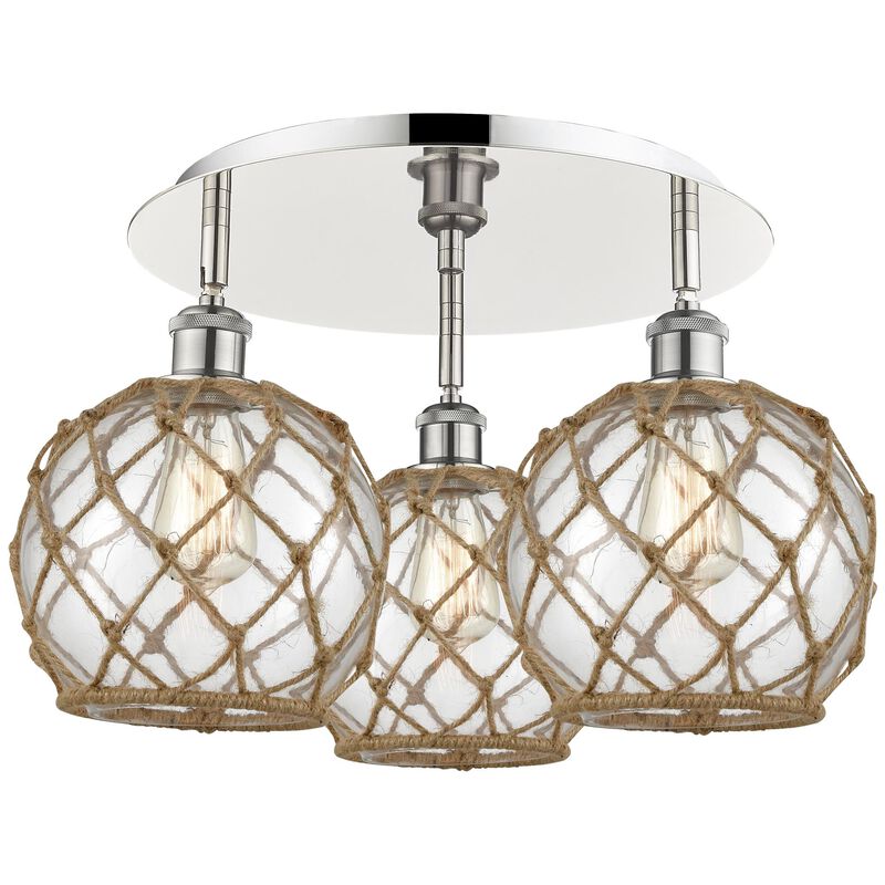 Bruno Marashlian Farmhouse Rope 20 Inch Flush Mount by Innovations Lighting