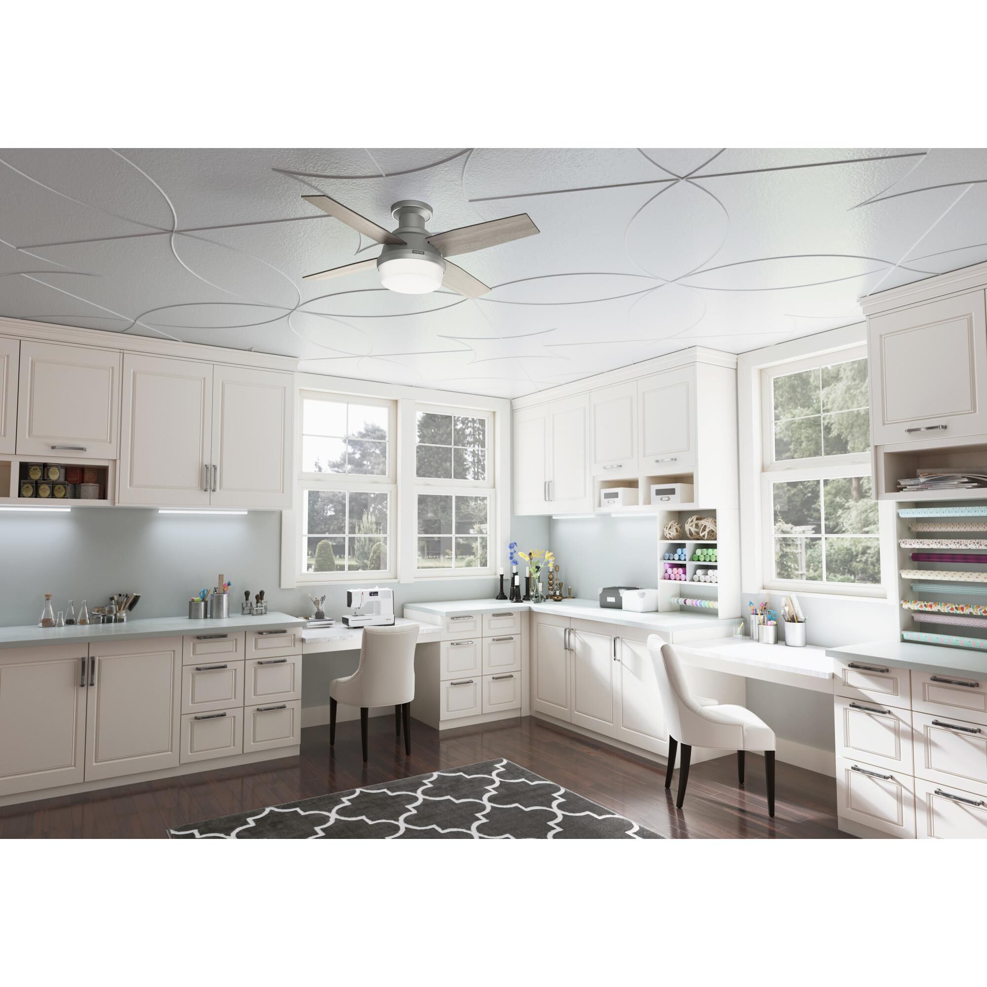 Shown in Matte Silver finish and Painted Cased White glass