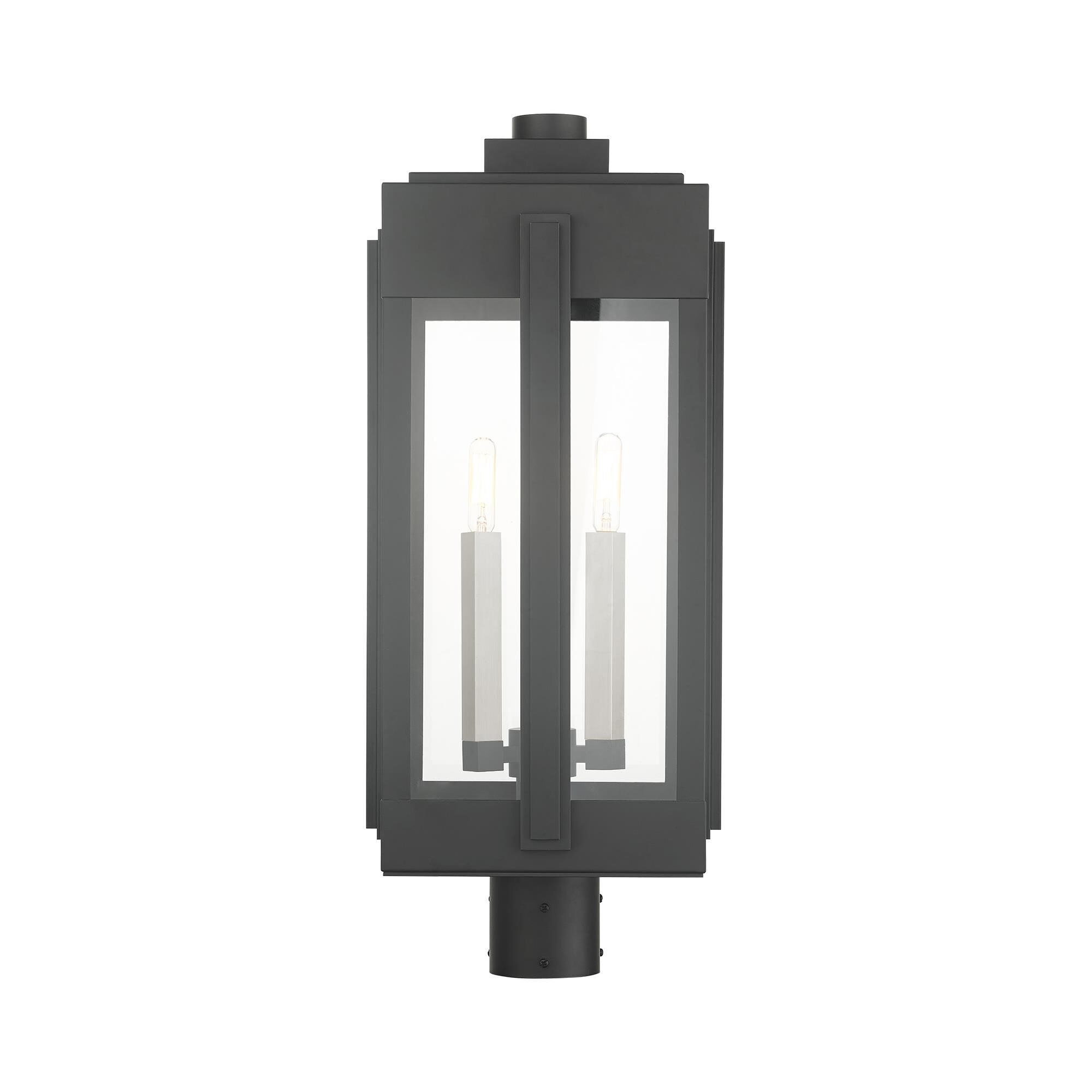 Lexington 24 Inch Tall 3 Light Outdoor Post Lamp by Livex Lighting