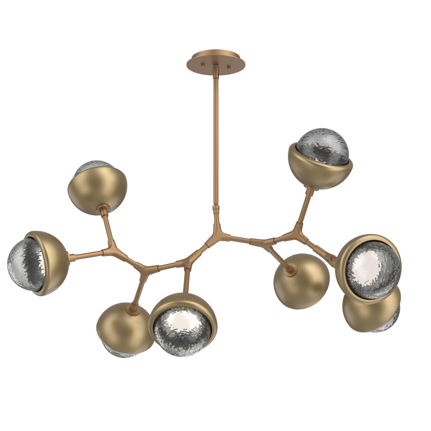 Levi Wilson Cabochon 38 Inch Linear Suspension Light by Hammerton Studio