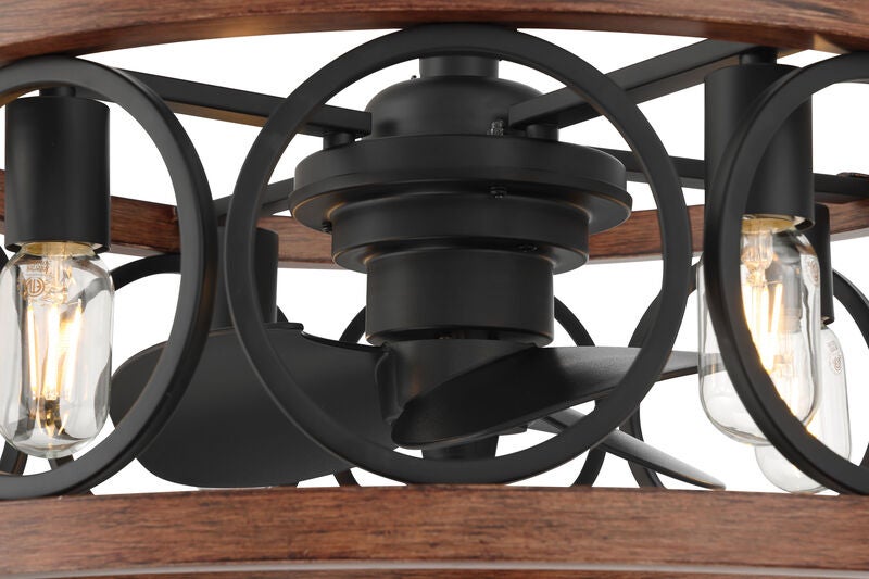 Haven 22 Inch Chandelier Ceiling Fan with Light Kit by Hunter Fan