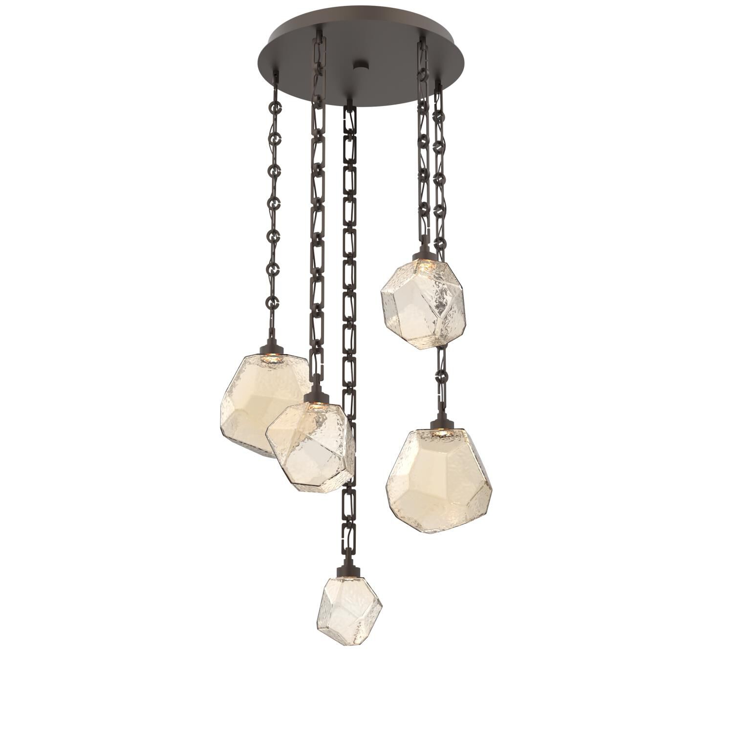 Levi Wilson Gem 23 Inch Multi Light Pendant by Hammerton Studio