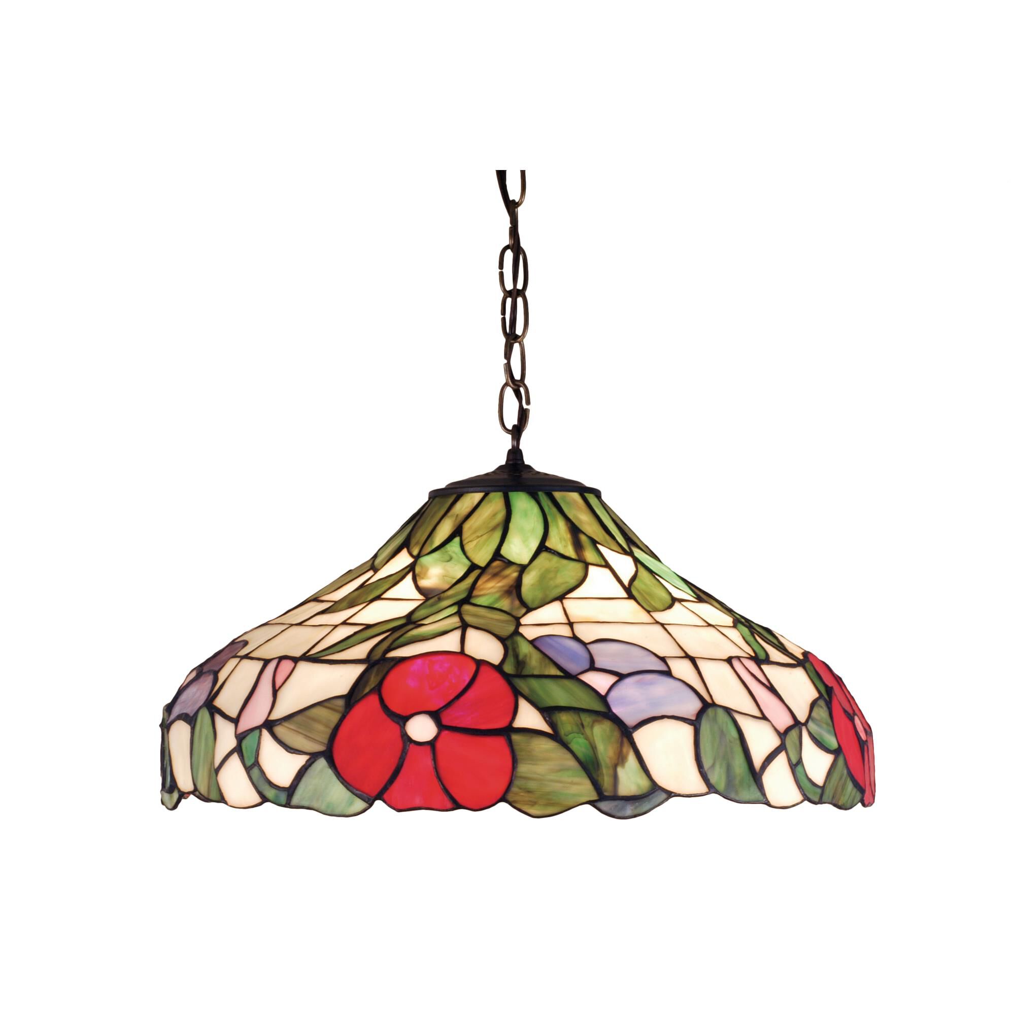 Tiffany Peony 20 Inch Large Pendant by Meyda Lighting