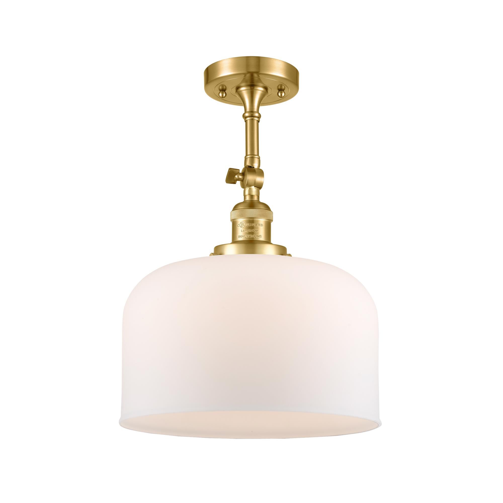 Bruno Marashlian Bell 12 Inch 1 Light Semi Flush Mount by Innovations Lighting