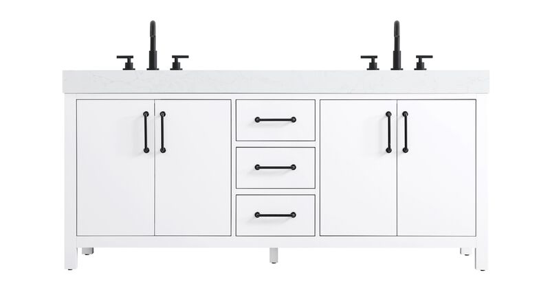 Nathan 72 Inch Bath Vanity by Elegant Dcor