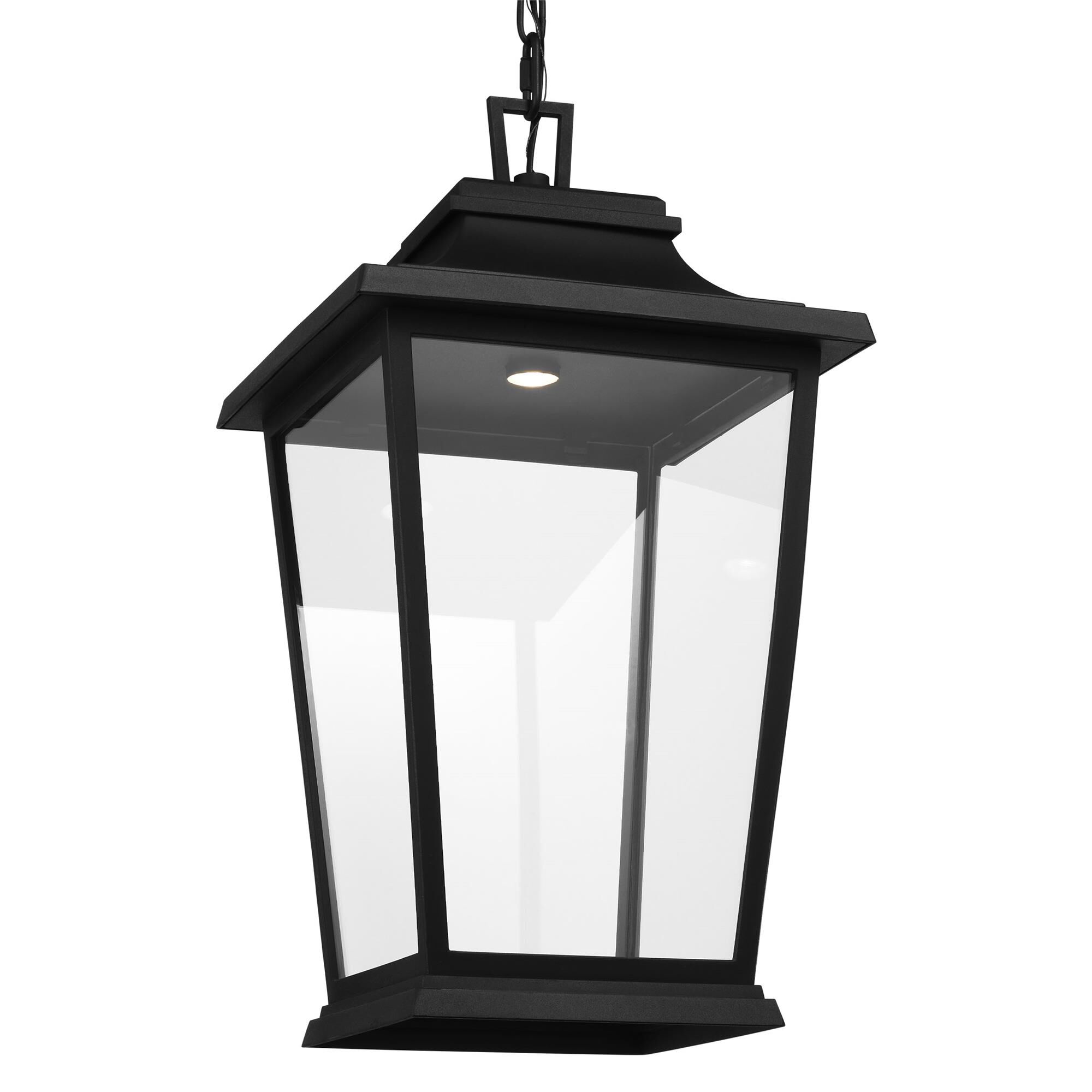 Shown in Textured Black finish and Clear glass