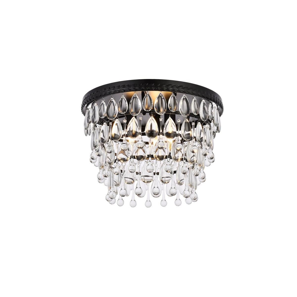 Nordic 15 Inch 3 Light Flush Mount by Elegant Lighting