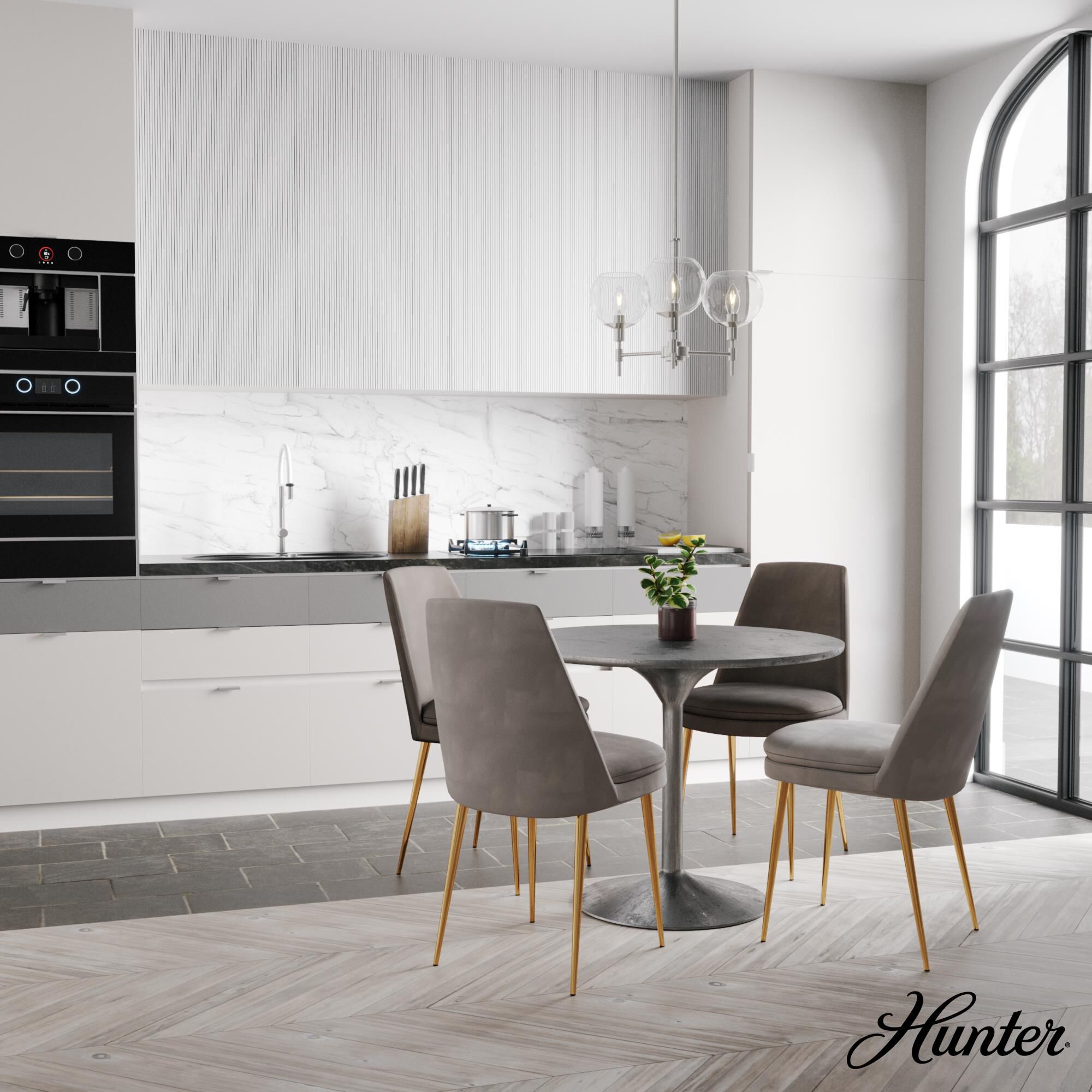 Xidane 19 Inch 3 Light Mini Chandelier by Hunter Fan