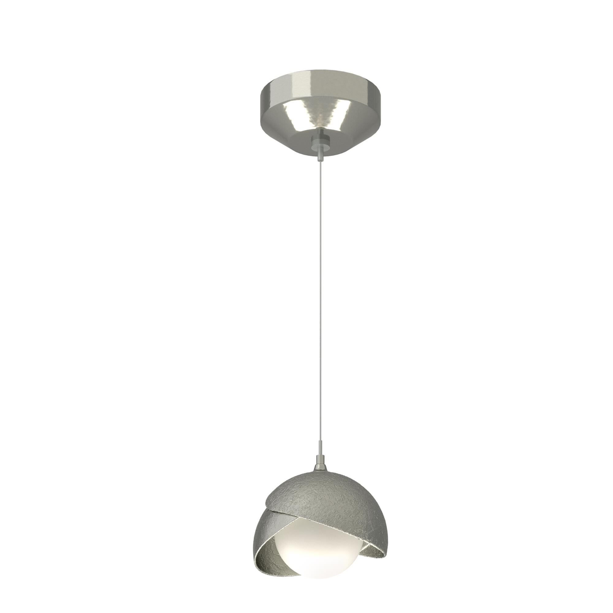 Shown in Sterling finish and Opal glass and Sterling  accent