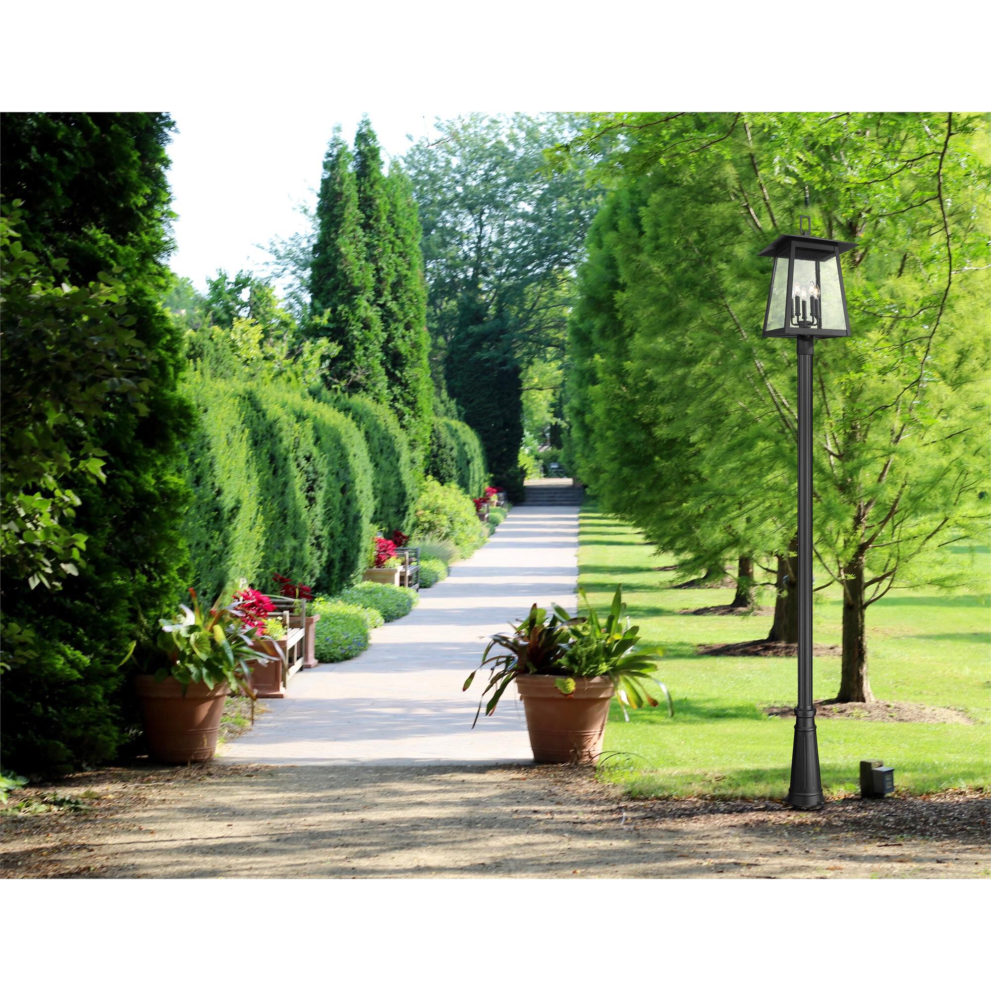 Shown in Black finish and Clear Seedy glass and Clear Seedy shade