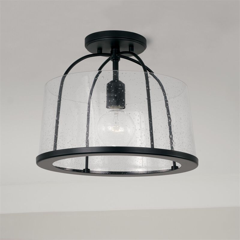 Madison 13 Inch 1 Light Semi Flush Mount by Homeplace by Capital Lighting Fixture Company