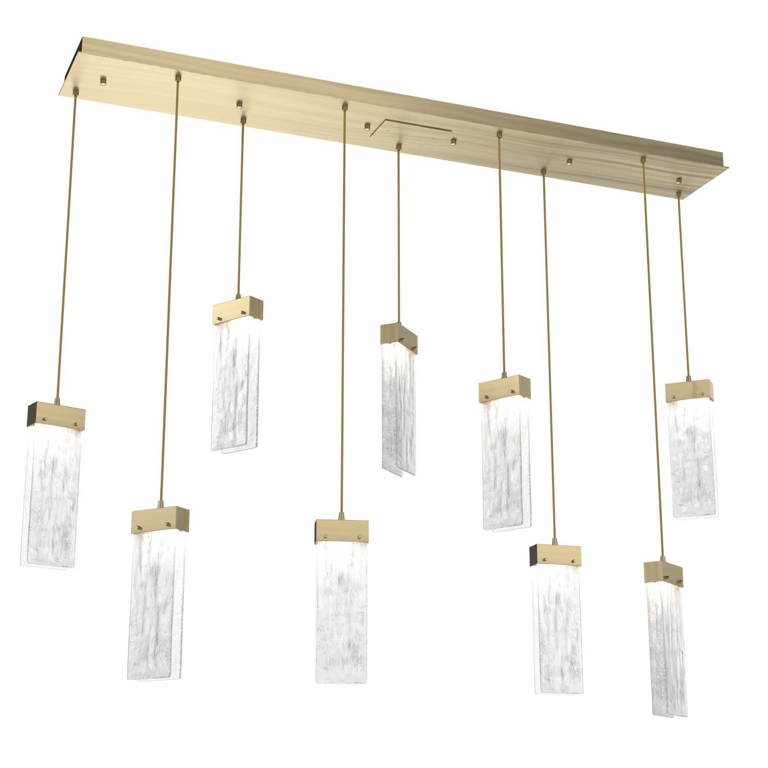 Shown in Heritage Brass finish and Clear Granite glass