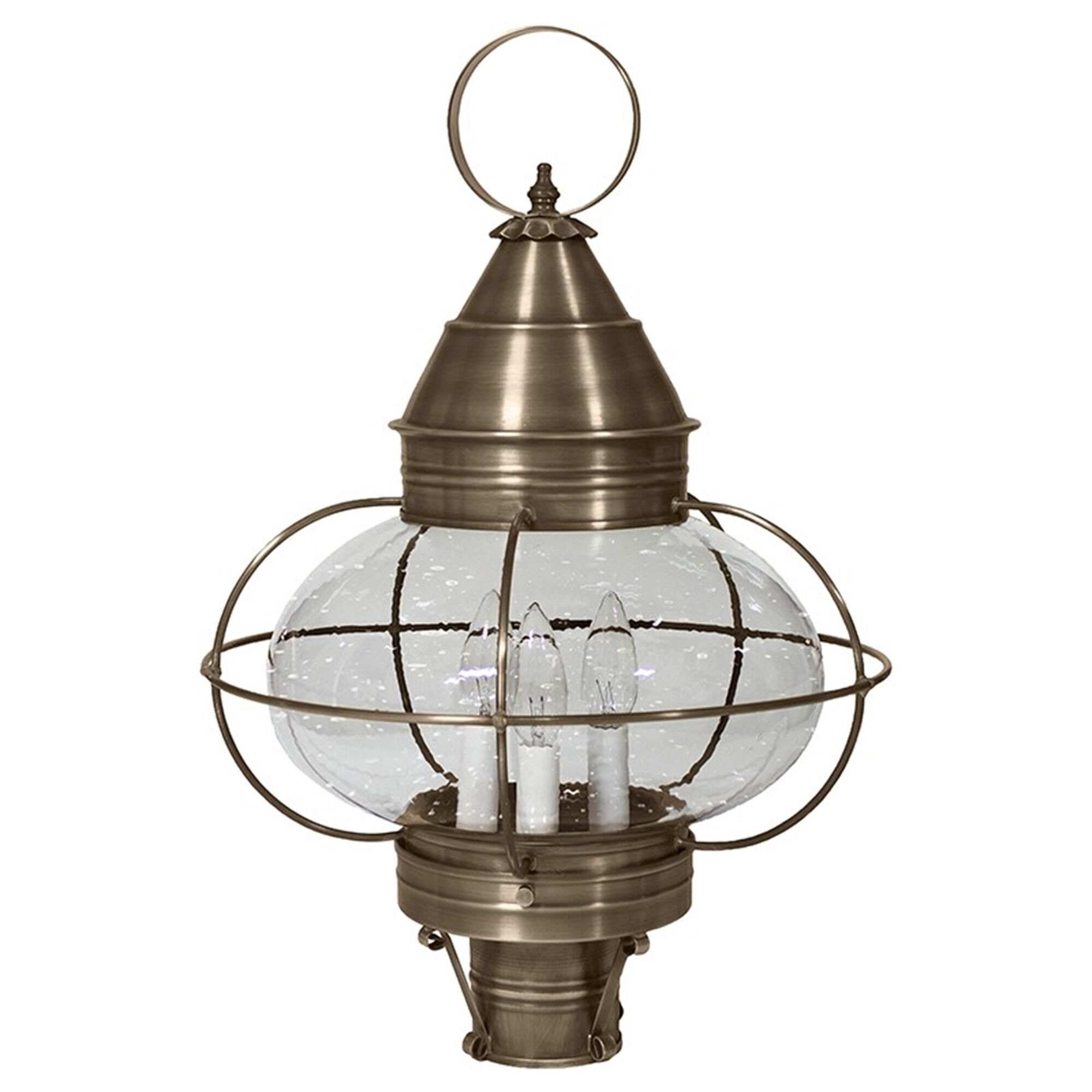 Onion 22 Inch 3 Light Outdoor Post Lamp,
