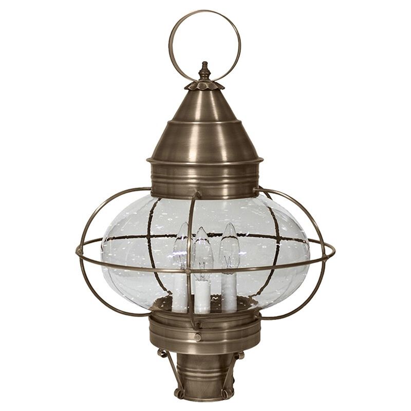 Onion 22 Inch 3 Light Outdoor Post Lamp by Northeast Lantern