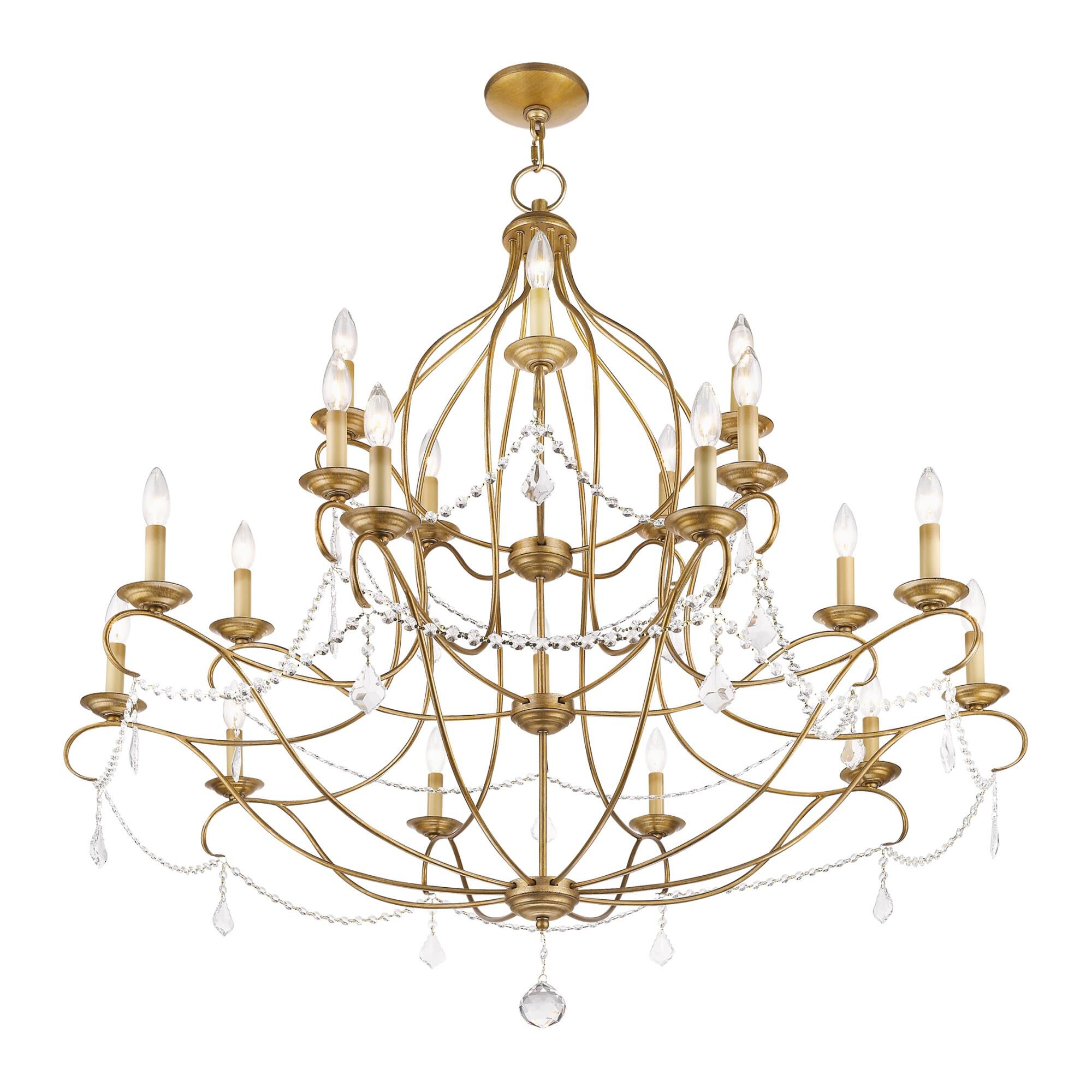 Chesterfield 46 Inch 30 Light Chandelier by Livex Lighting