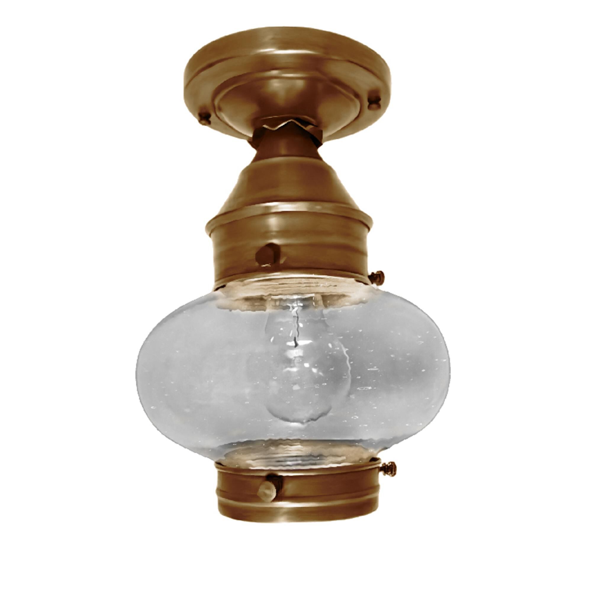 Onion 7 Inch Outdoor Flush Mount,