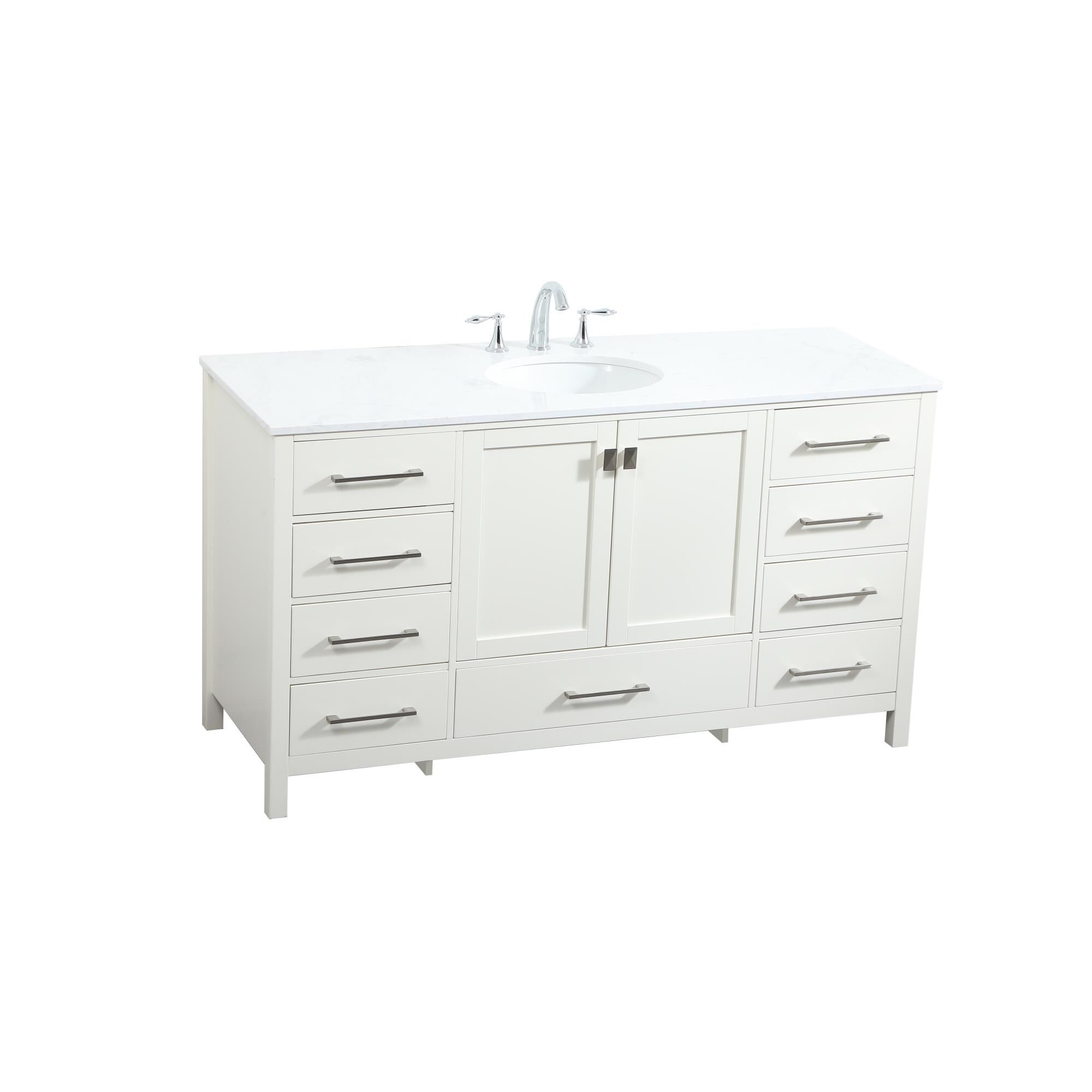 Shown in White finish