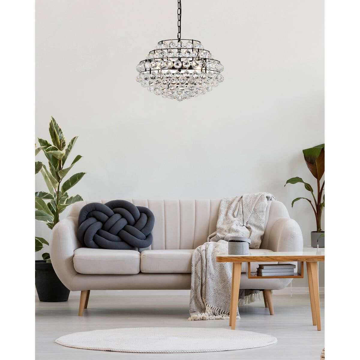 Savannah 20 Inch Large Pendant by Elegant Lighting