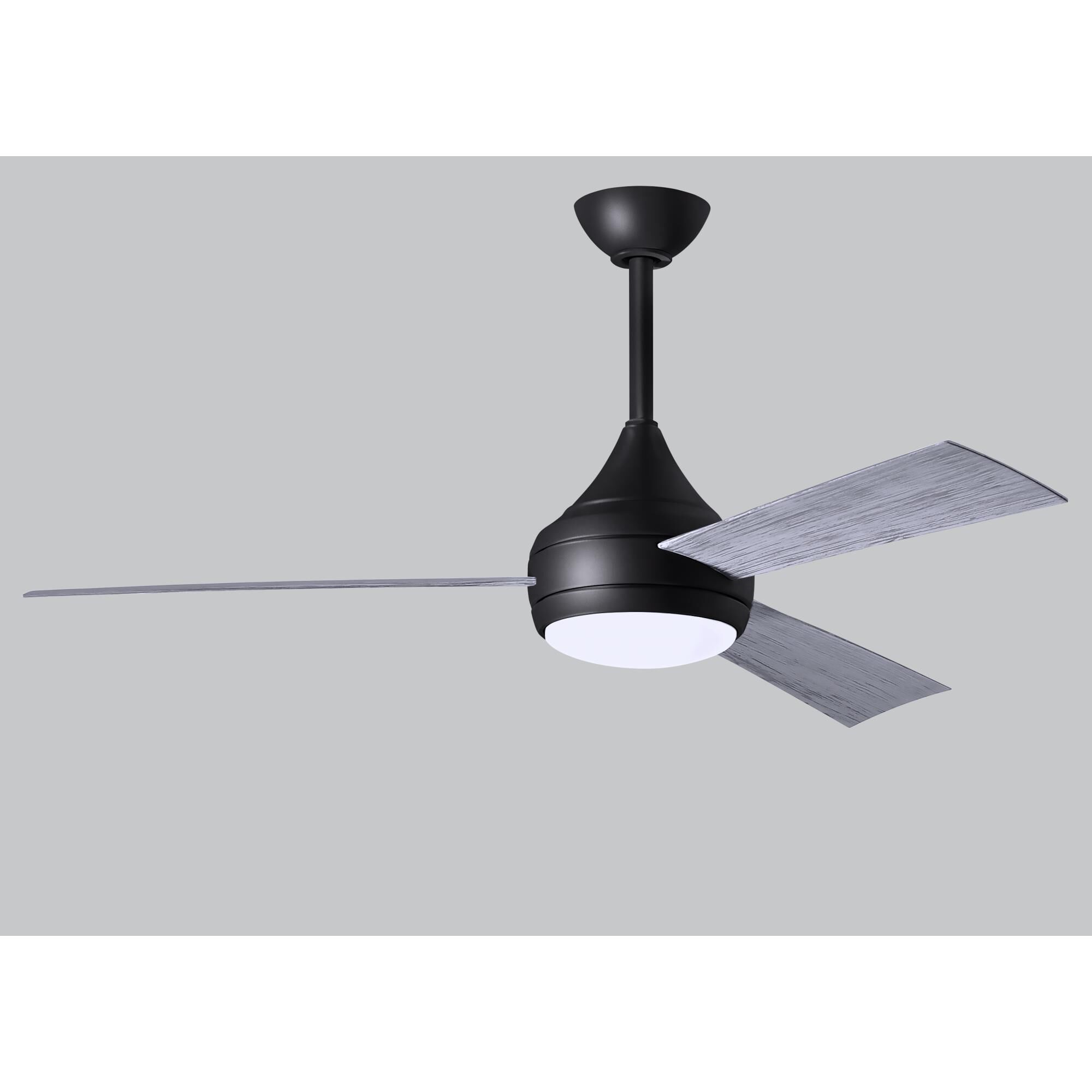 Donaire Outdoor Coastal Wet Rated 52 Inch Ceiling Fan with Light Kit by Matthews Fan Company
