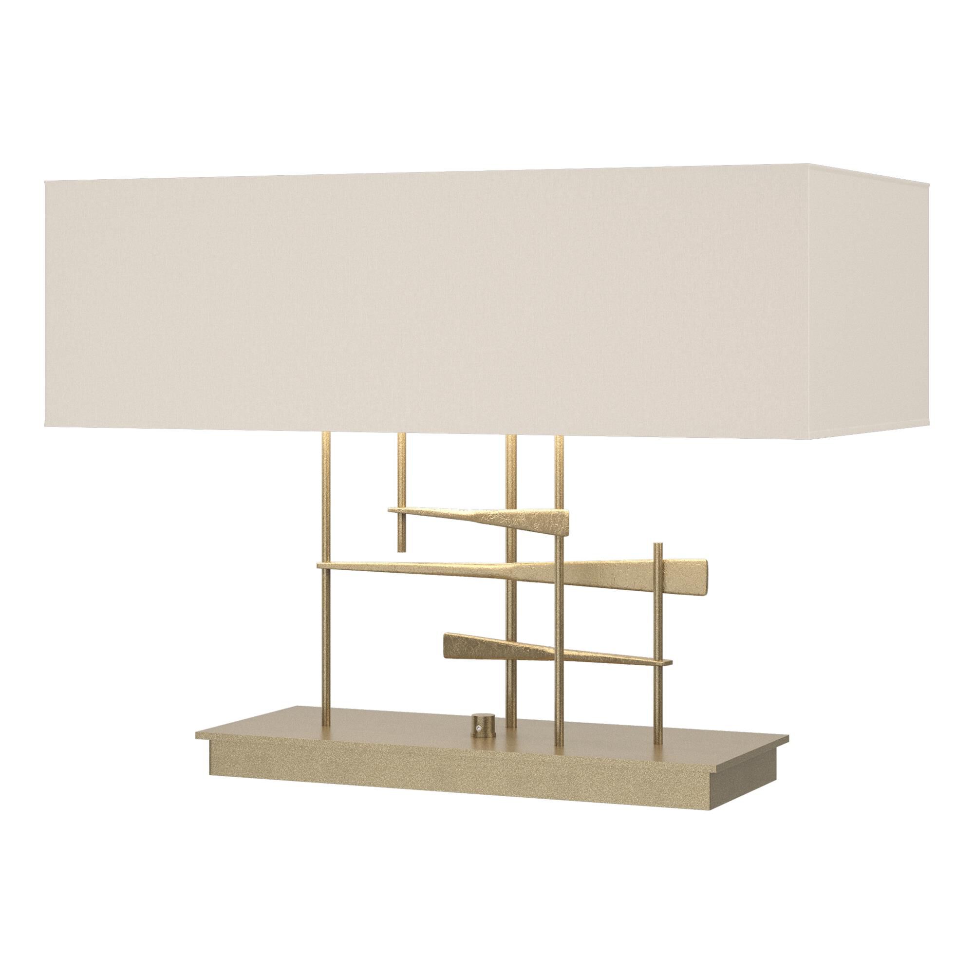 Shown in Soft Gold finish and Flax shade