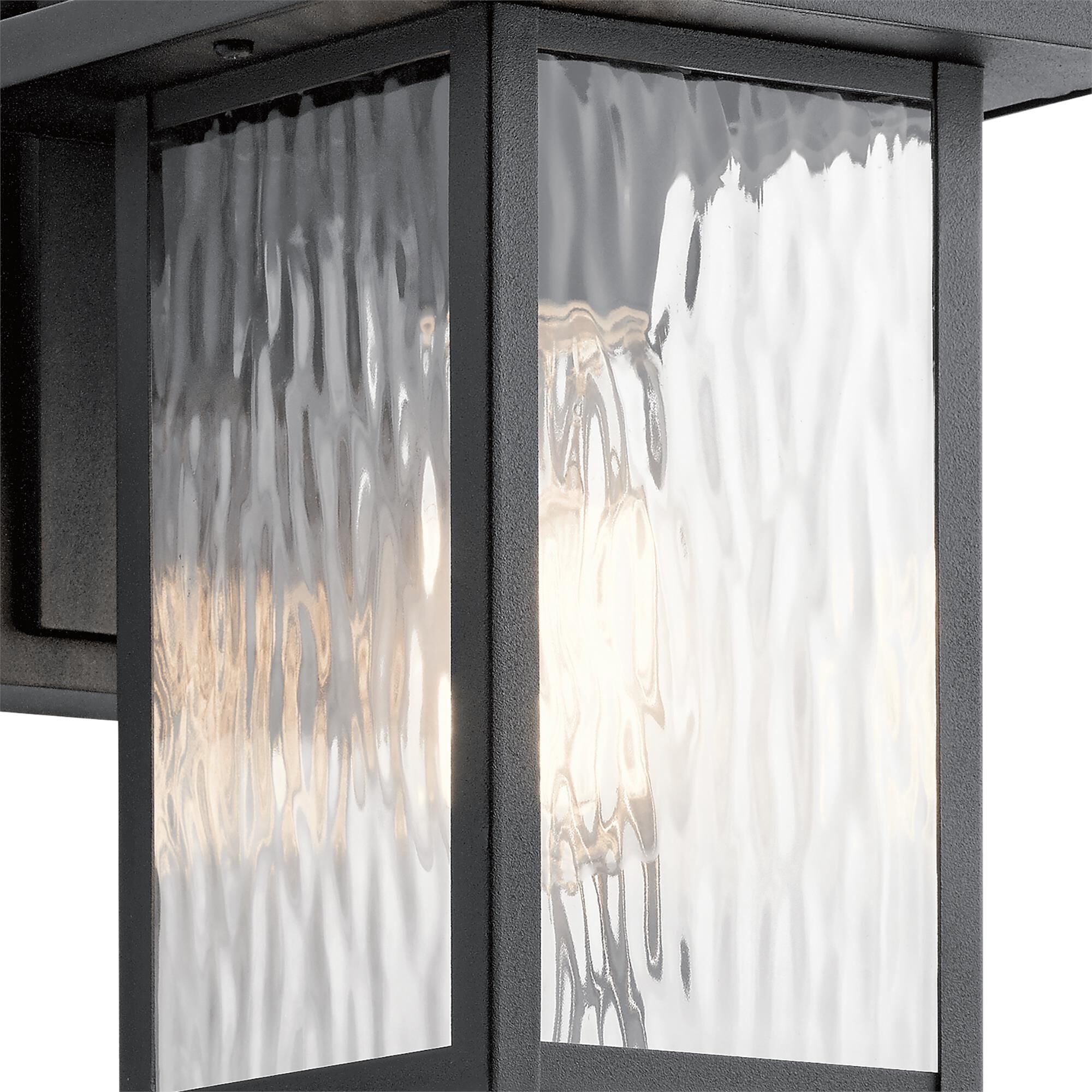 Shown in Textured Black finish and Clear Water glass