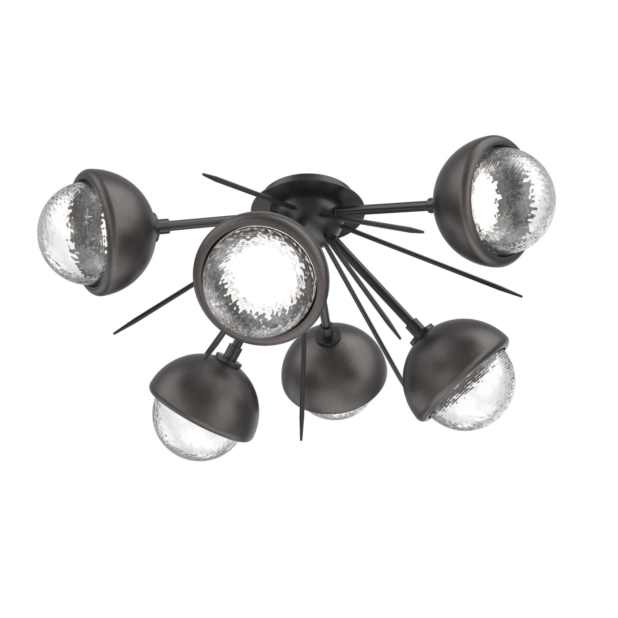 Shown in Matte Black finish and Clear glass and Graphite accent