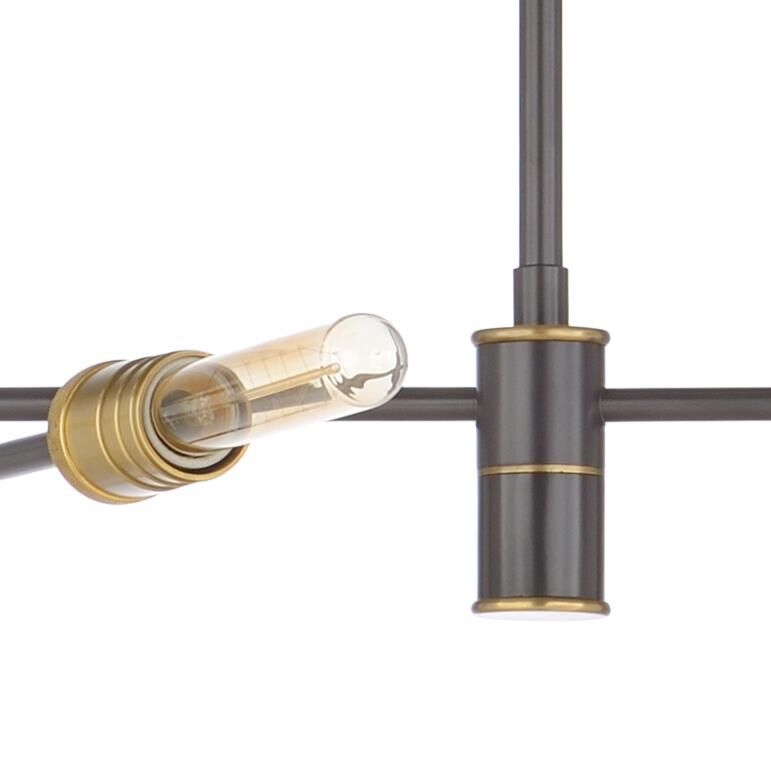 Pluton 52 Inch 6 Light Linear Suspension Light by Wildwood